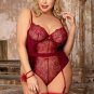 Beauty In All Velvet Lace Teddy