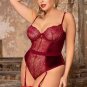 Beauty In All Velvet Lace Teddy