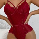 Midnight Strappy Lace Teddy