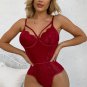 Midnight Strappy Lace Teddy