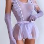 Light Purple Try Again Mesh Teddy and Skirt Set