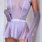 Light Purple Try Again Mesh Teddy and Skirt Set