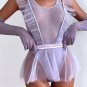 Light Purple Try Again Mesh Teddy and Skirt Set