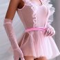Pink Try Again Mesh Teddy and Skirt Set