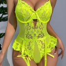 One More Time Lace Garter Teddy