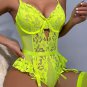 One More Time Lace Garter Teddy