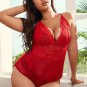 Plus Size Versatile Lace Bodysuit
