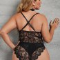 Plus Size Lace Choker Teddy