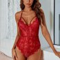 Floral Lace Harness Teddy Bodysuit