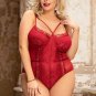 Plus Size Flirty Eyes Lace Teddy