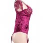 Sheer Lace Off-The-Shoulder Sleeves Velvet Teddy