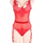 Plus Size Eyelash Lace Teddy Lingerie