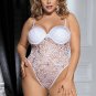 Black Plus Size Push-up Cup Lace Teddy