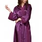 Elegant Satin Long Sleeves Kimono Robe