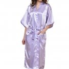 Maid of Honor Satin Kimono Robe with Gold Glitter