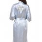 Maid of Honor Satin Kimono Robe with Gold Glitter