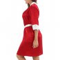 Satin Contrast Color Kimono Bathrobe Robe