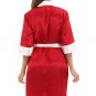 Satin Contrast Color Kimono Bathrobe Robe