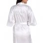 Rhinestone Word Bridal Party Getting Ready Satin Short Kimono Robe