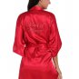 Rhinestone Word Bridal Party Getting Ready Satin Short Kimono Robe