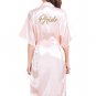 Satin Kimono Robes With Gold Glitter