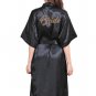 Satin Kimono Robes With Gold Glitter