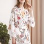Floral Satin Robe