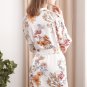 Floral Satin Robe