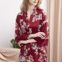 Floral Satin Robe
