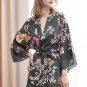 Floral Satin Robe