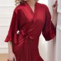 Short Sleeve Satin Robe