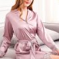 Midnight Satin Robe