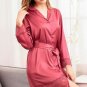 Midnight Satin Robe