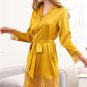 Midnight Satin Robe