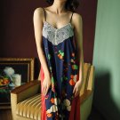 Long Satin and Chiffon Robe