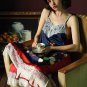 Long Satin and Chiffon Robe