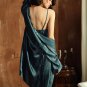 Striped Chemise And Robe Set