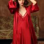 Satin Chemise and Robe Set