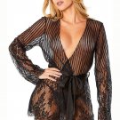 Luna Striped Robe Set