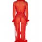 Sheer Illusion Marabou Robe