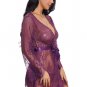 Self Tie Sheer Lace Robe Without Lingerie