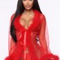 Softest Touch Fluff Mesh Robe