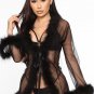 Softest Touch Fluff Mesh Robe