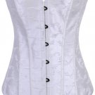 Feather Embroidery Strapless Corset