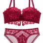 Sexy Floral Lace Push Up Bra and Panty Set