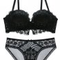 Sexy Floral Lace Push Up Bra and Panty Set