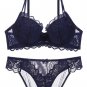 Sexy Floral Lace Underwire Push Up Bra Set