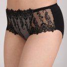 Sheer Mesh Panel Floral Embroidered Panty