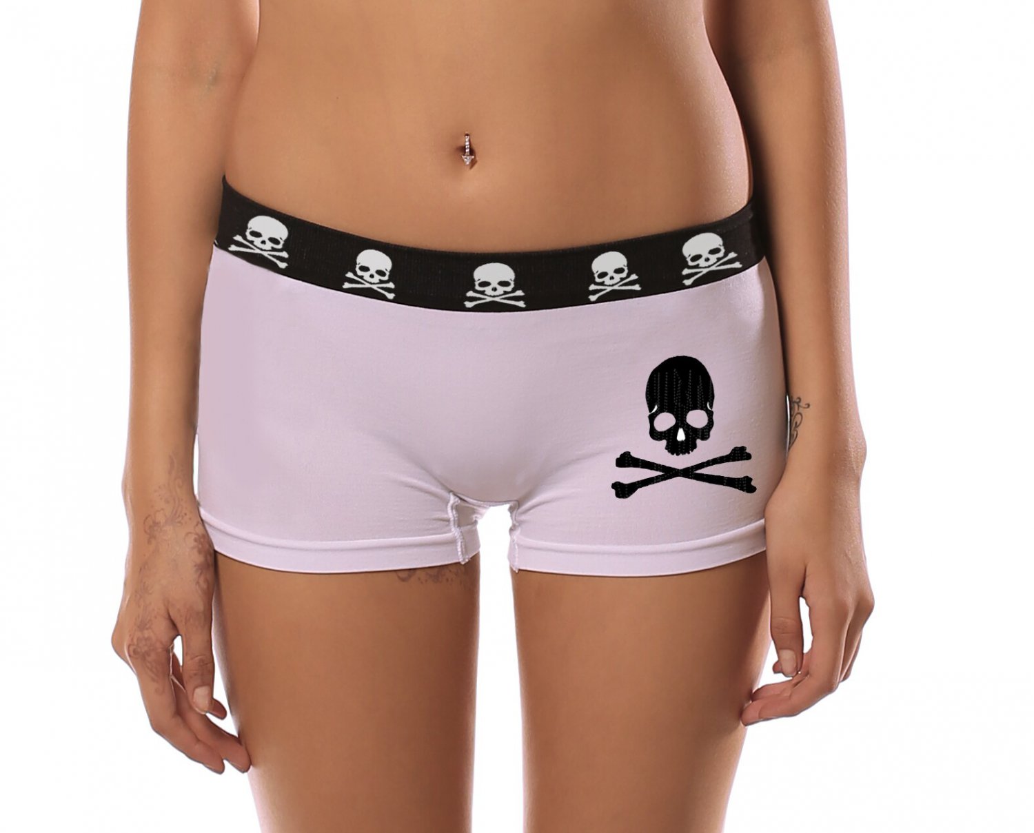 Skull Print Thongs