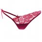 Floral Uneven Lace Thong